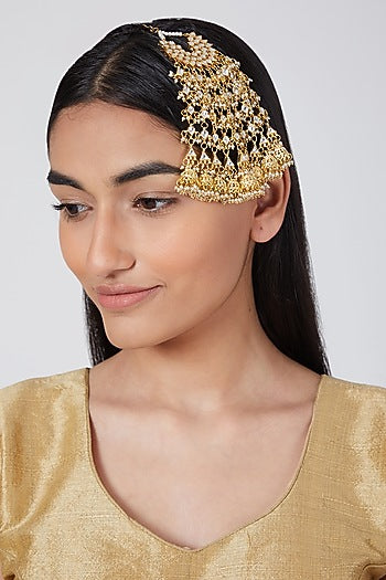Gold Plated Kundan Pasa