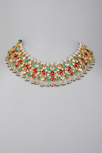 Gold Plated Kundan Necklace