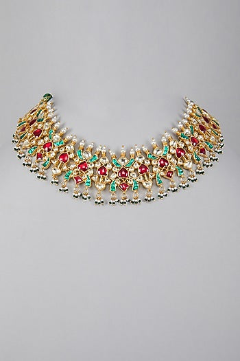 Gold Plated Kundan Necklace