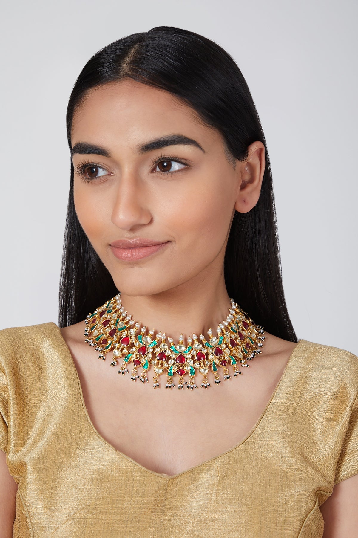 Gold Plated Kundan Necklace