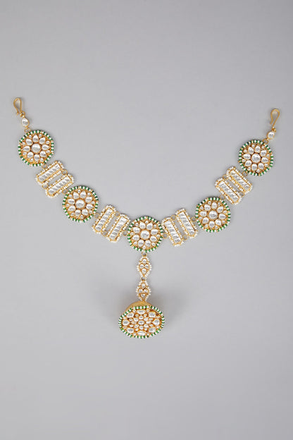 Gold Plated Kundan Mahapatti