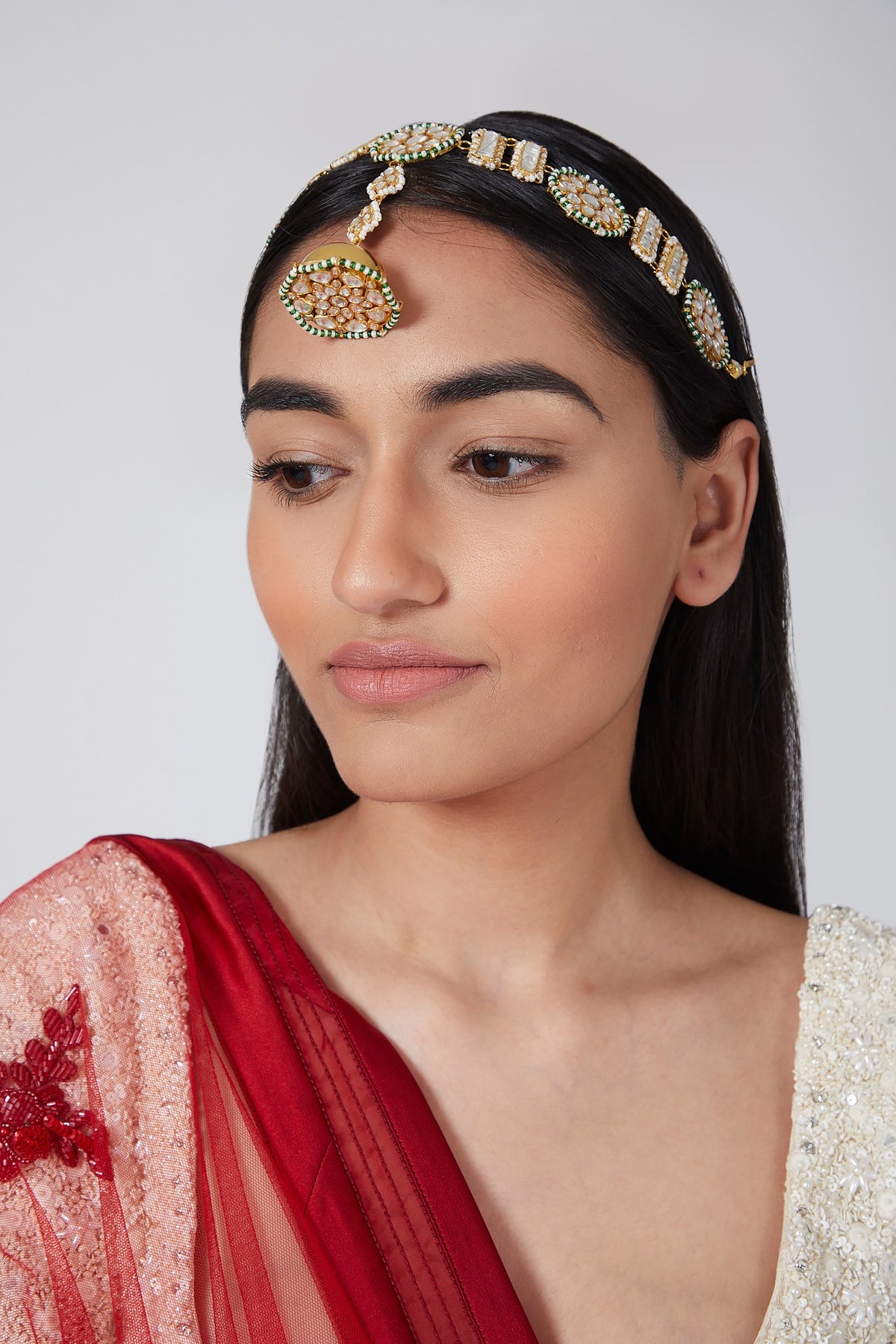Gold Plated Kundan Mahapatti