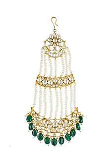 Gold Plated Kundan Polki Pasa