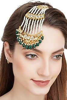 Gold Plated Kundan Polki Pasa