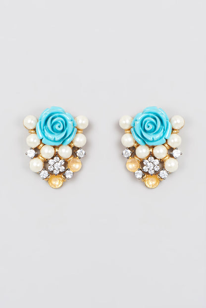 Gold Plated Kundan Polki Dangler Earrings