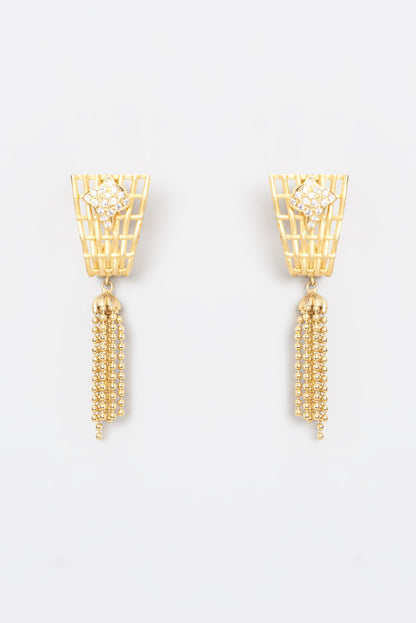 Gold Plated Dangler Earrings
