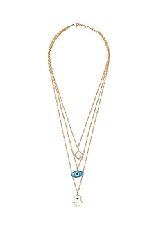 Gold Plated Handcrafted Layered Necklace