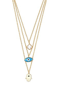 Gold Plated Handcrafted Layered Necklace