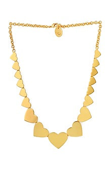 Gold Plated Heart Choker Necklace