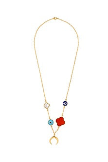 Gold Plated Evil Eye Necklace