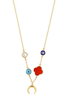 Gold Plated Evil Eye Necklace