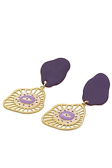 Gold Plated Evil-Eye Earrings