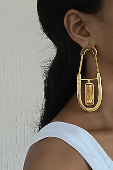 Gold Plated Swarovski Dangler Earrings