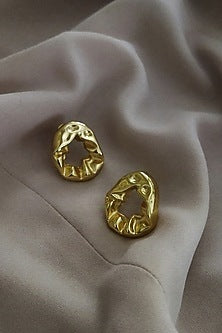 Gold Plated Swarovski Stud Earrings