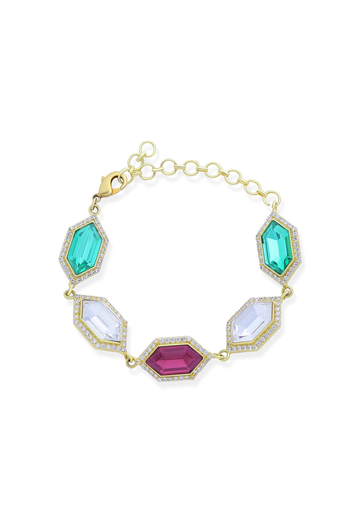 Gold Plated Swarovski Crystal Bracelet