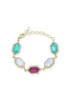 Gold Plated Swarovski Crystal Bracelet