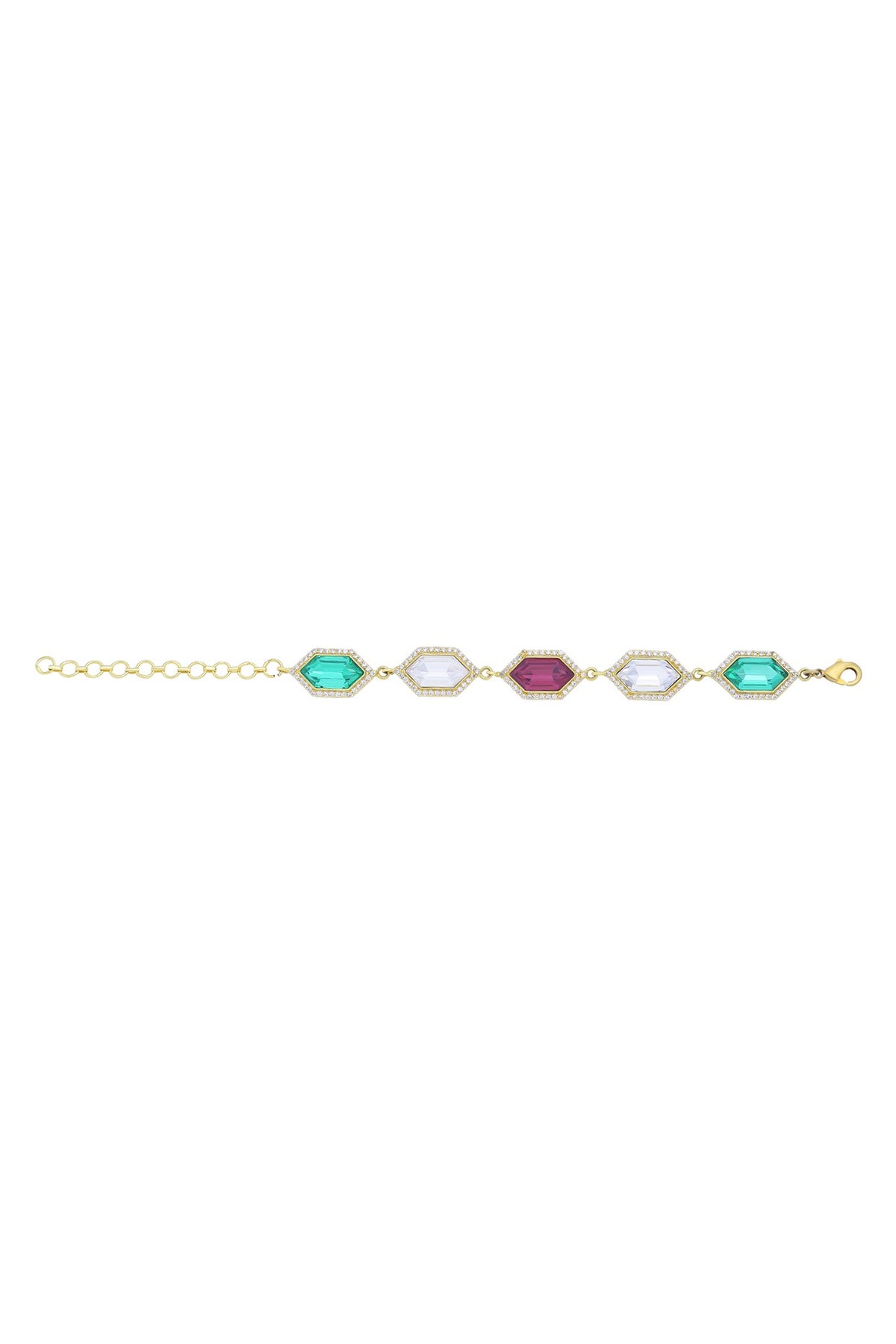Gold Plated Swarovski Crystal Bracelet