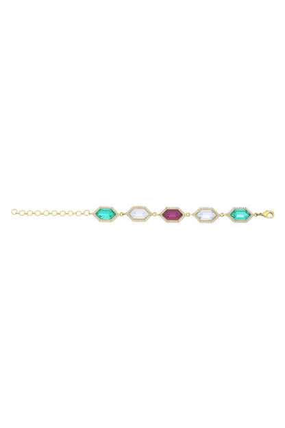Gold Plated Swarovski Crystal Bracelet
