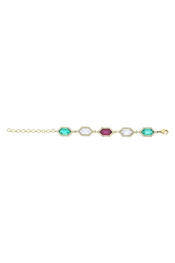 Gold Plated Swarovski Crystal Bracelet