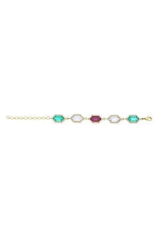 Gold Plated Swarovski Crystal Bracelet
