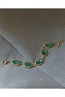 Gold Plated Swarovski Crystal Bracelet