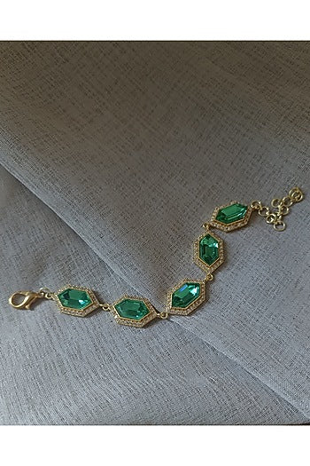 Gold Plated Swarovski Crystal Bracelet