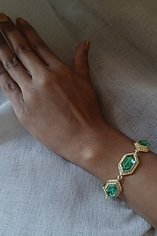 Gold Plated Swarovski Crystal Bracelet