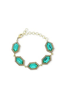 Gold Plated Swarovski Crystal Bracelet