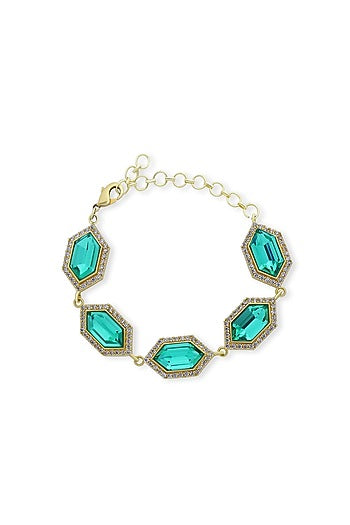Gold Plated Swarovski Crystal Bracelet