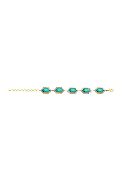 Gold Plated Swarovski Crystal Bracelet