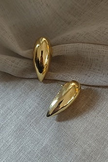 Gold Plated Brass Stud Earrings