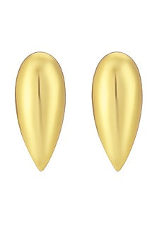 Gold Plated Brass Stud Earrings