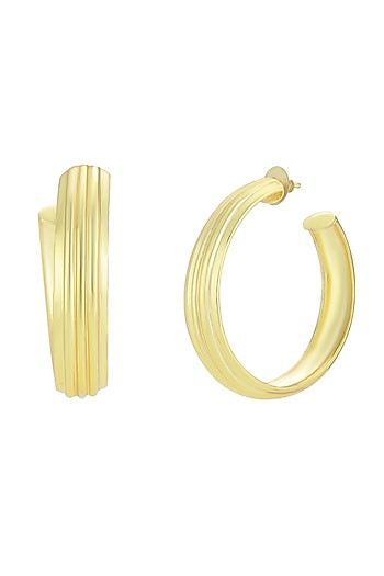 Gold Plated Hoop Earrings