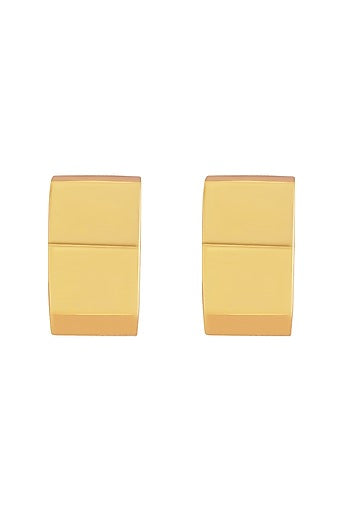 Gold Plated Hexagonal Mini Hoop Earrings
