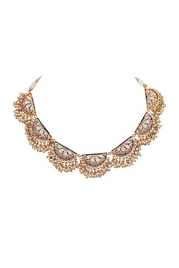 Gold Finish Brass Necklace