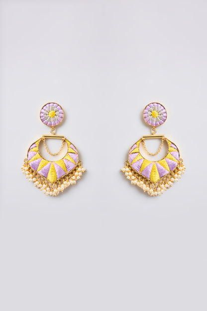 Multi-Colored Mixed Metal Dangler Earrings