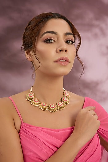 Multi-Colored Stone & Silk Thread Necklace