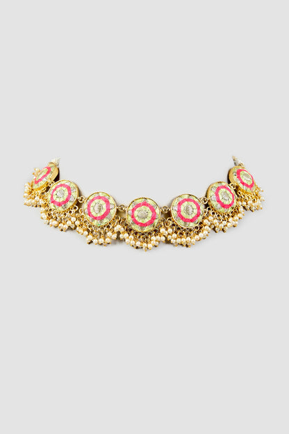 Multi-Colored Stone & Silk Thread Necklace