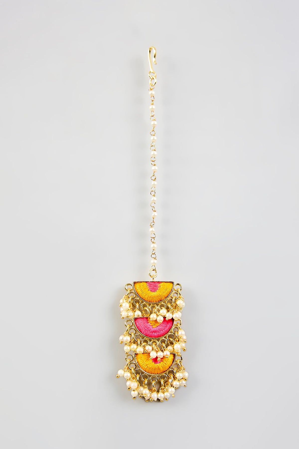 Multi-Colored Stone & Silk Thread Necklace Set