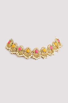 Multi-Colored Seed Pearl Choker Necklace