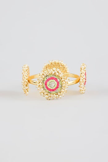Multi-Colored Stone & Silk Thread Bangle