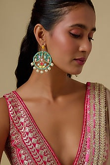Multi-Colored Beaded Dangler Earrings