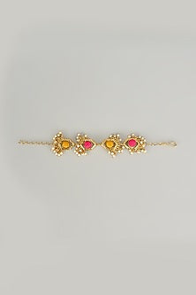 Gold Plated Multi-Colored Enameled Bracelet