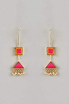 Gold Plated Dangler Earrings