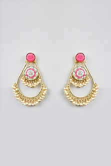 Multi-Colored Mixed Metal Dangler Earrings