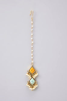 Gold Plated Multi-Colored Silk Thread Necklace Set