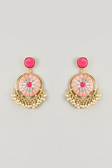Gold Plated Handcrafted Dangler Earrings