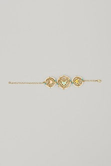 Gold Finish Swarovski Enameled Necklace Set