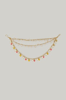 Gold Finish Swarovski Enameled Necklace Set