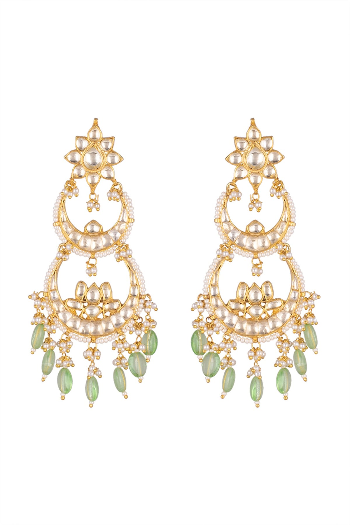 Gold Finish Dangler Earrings